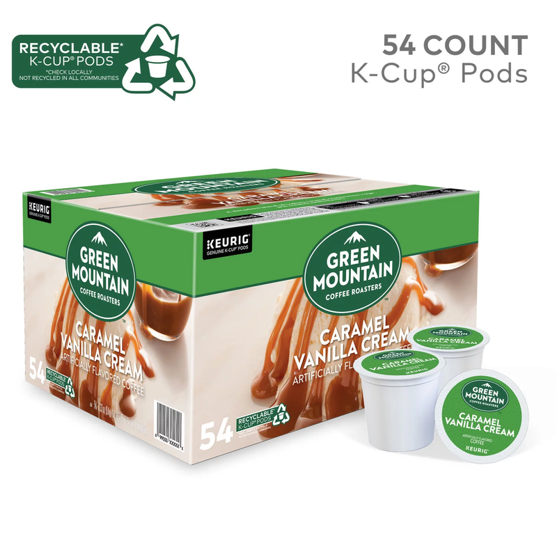 Green Mountain Coffee Single Serve K-Cups Caramel Vanilla Cream (54 ct)