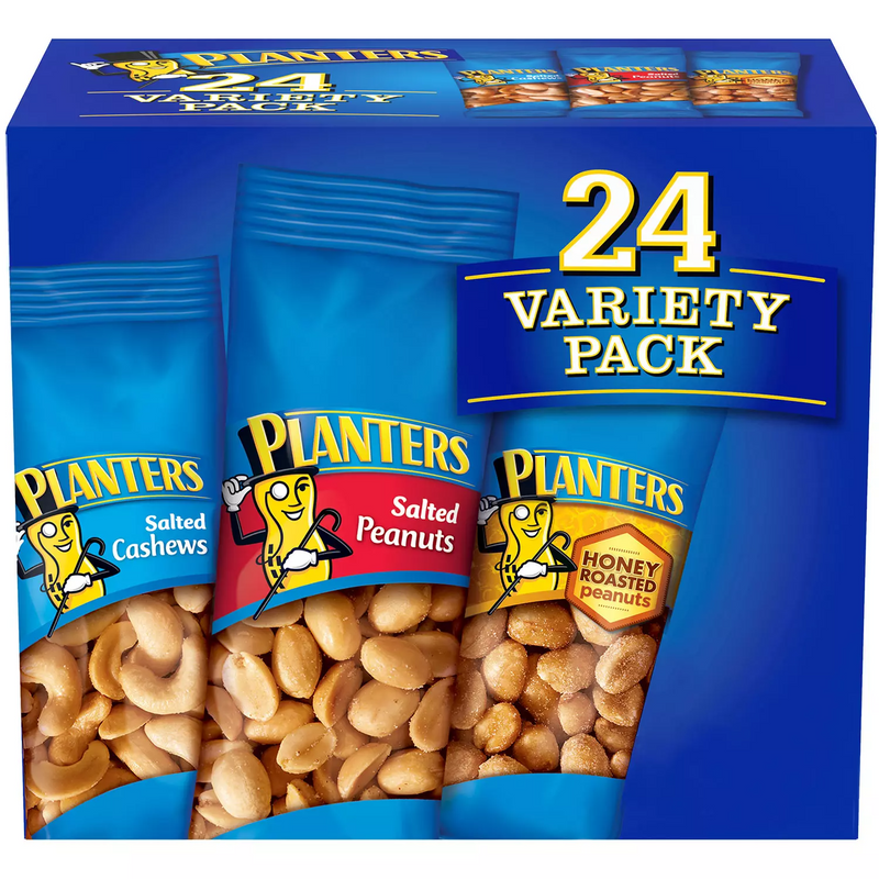 Planters Nuts Cashews and Peanuts Variety Pack (40.5 oz 24 ct)