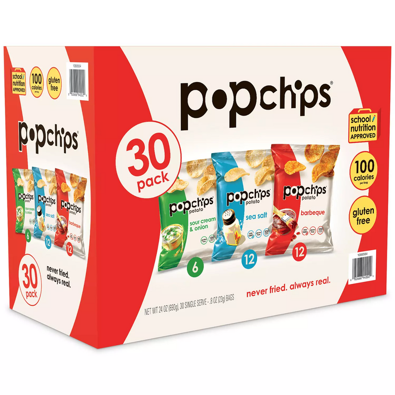 Popchips Variety Box (0.8 oz 30 ct)