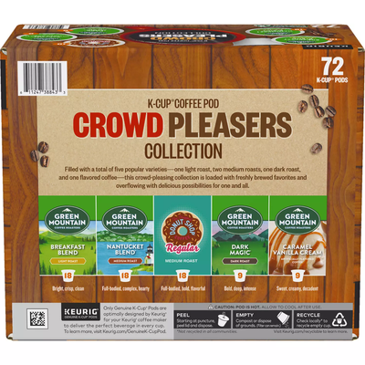 Keurig K-Cup Pod Crowd Pleasers Collection Variety Pack (72 ct)