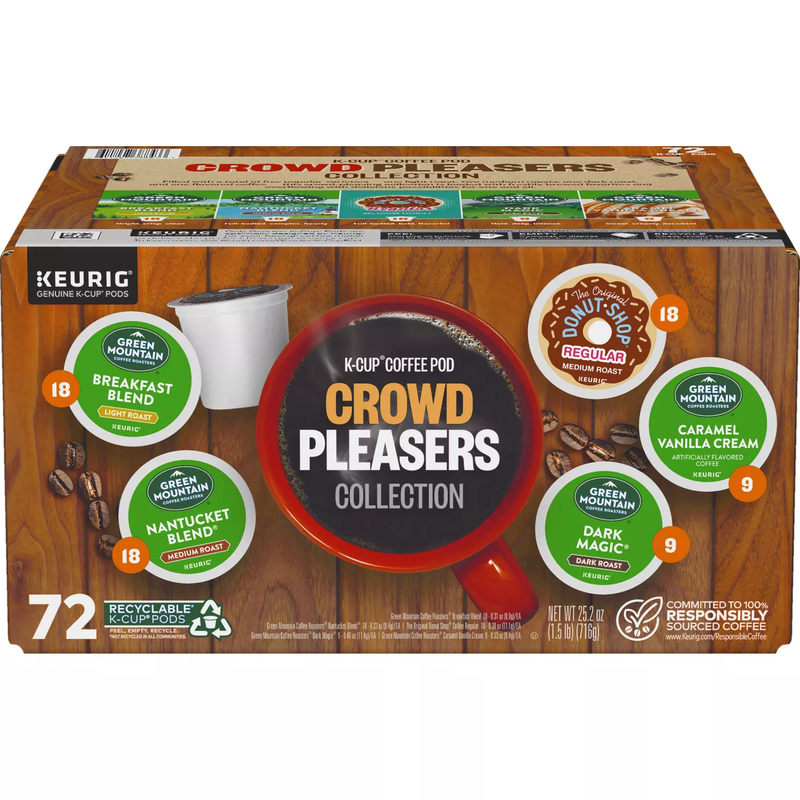 Keurig K-Cup Pod Crowd Pleasers Collection Variety Pack (72 ct)