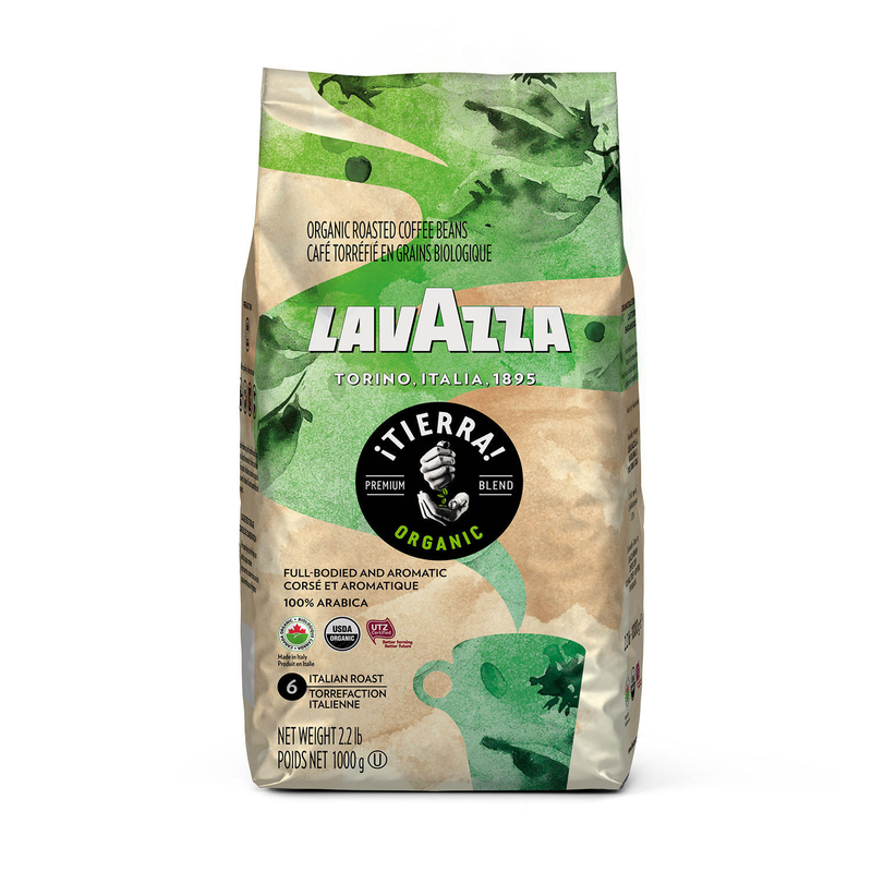 Lavazza Organic Tierra Whole Bean Coffee Blend Italian Roast (35.2 oz)