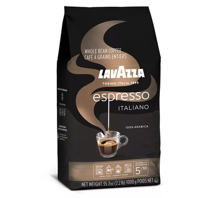 Lavazza Caffe Espresso Whole Bean Coffee, Medium Roast 35 2oz