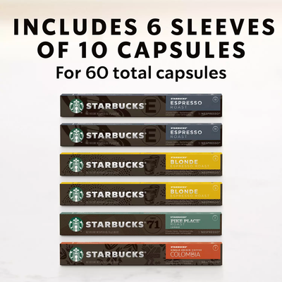 Starbucks by Nespresso Favorites Variety Pack (60 ct)