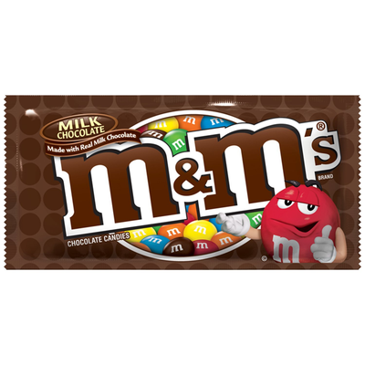 M&M'S Milk Chocolate Candy Full Size Bulk Pack (1.69 oz 48 ct)